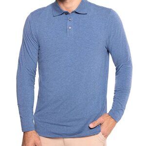 COOLIBAR Mens COPPITT Weekend POLO Shirt Size XXL LONG SLEEVES Stretch UPF Golf